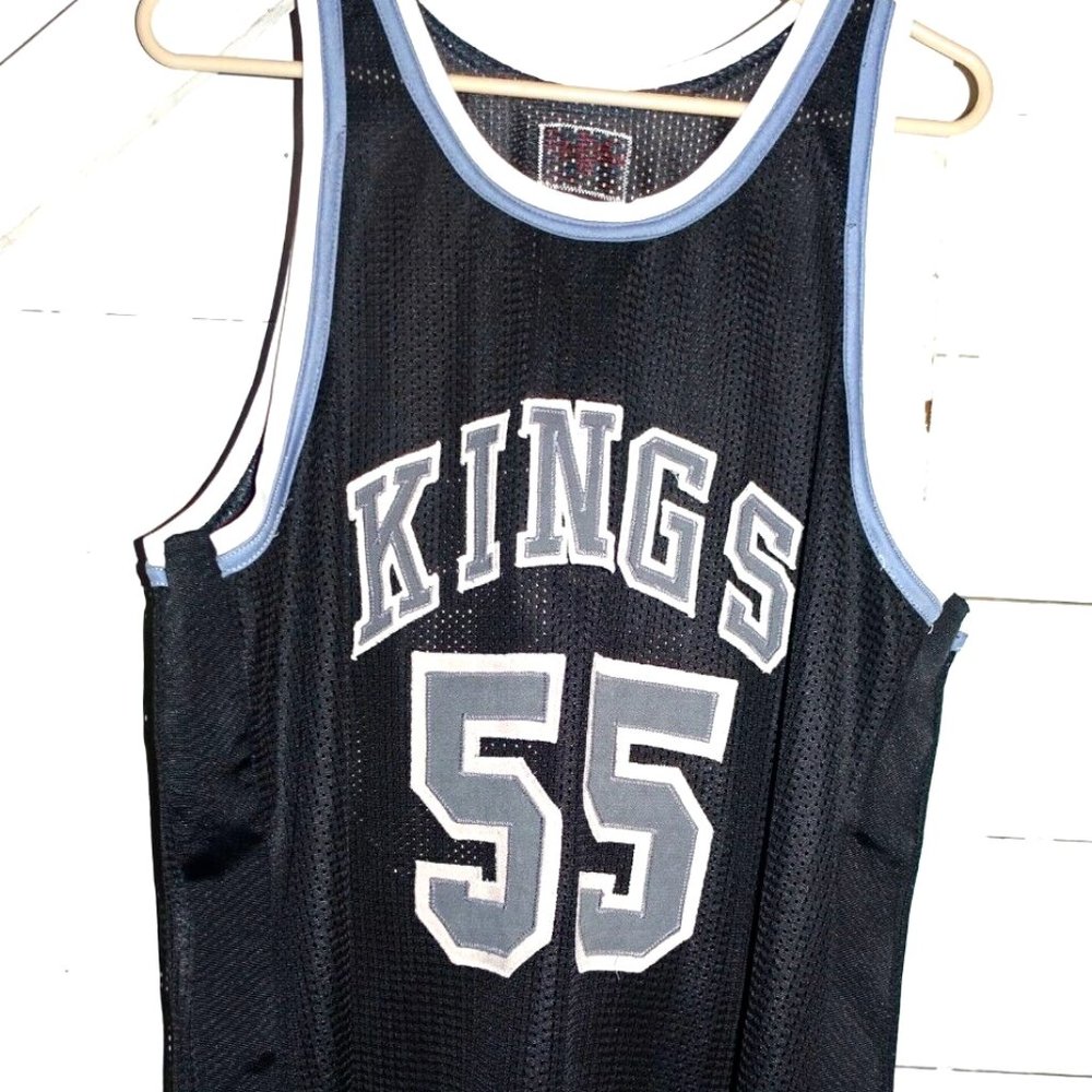 Vintage London Sportswear Black Mesh Kings Jersey L